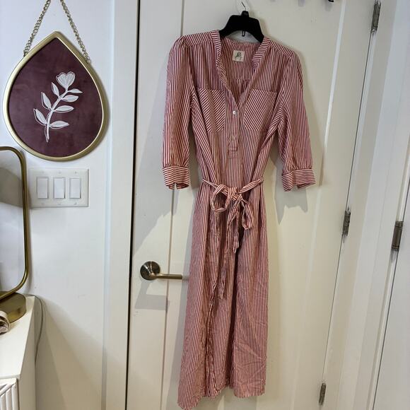 dRA Los Angeles Cassie Midi Dress in Sedona Stripe Large - Picture 5 of 14